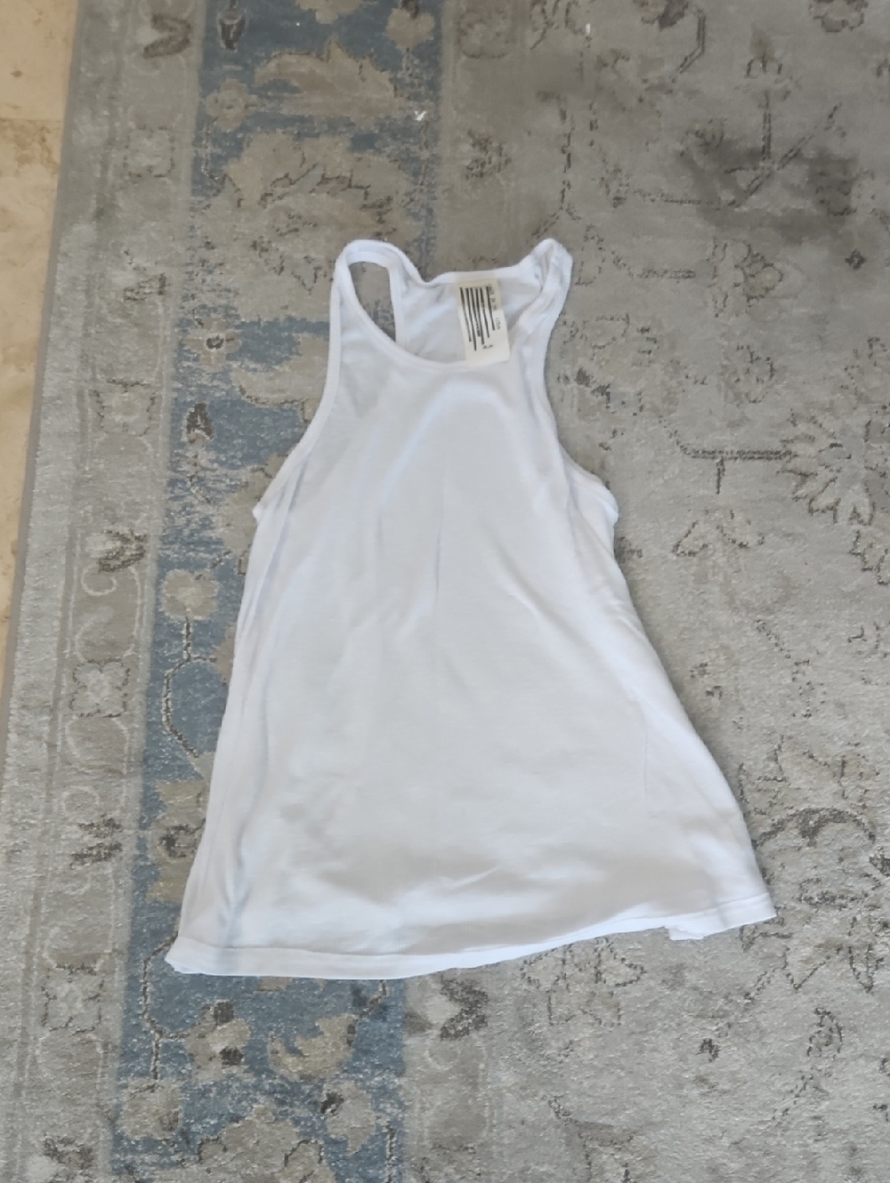 Free People White Racerback Tank